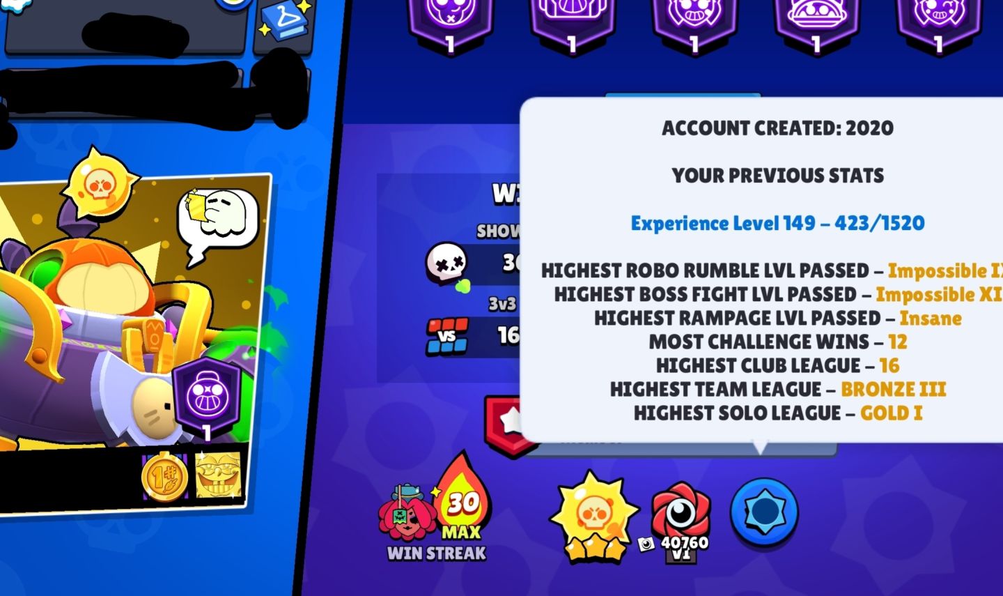Conta brawlstars + d 100k Rara