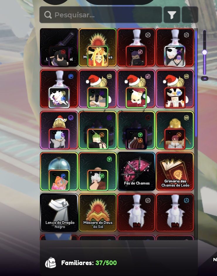 Conta Roblox, muito upada no anime vanguards