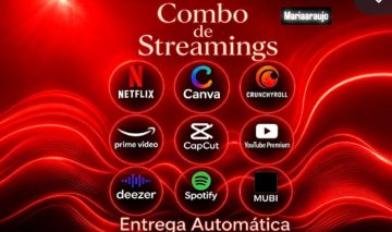 NETFLIX/SPOTIFY PREMIU/YOUTUBE PREMIUM/CRUNCHYROL/PRIME VIDEO/DEEZER/ENTREGA AUT