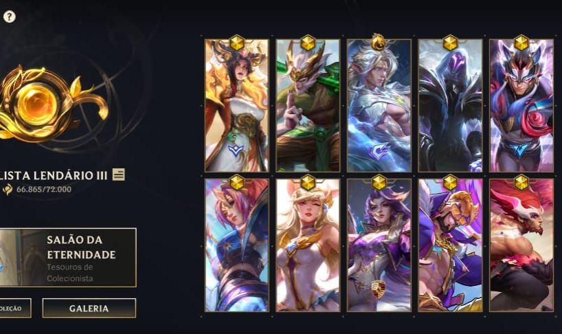 Conta Wild Rift Skin Nova do Varus 366 skins