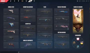 Conta valorant lvl 155 elo prata 3