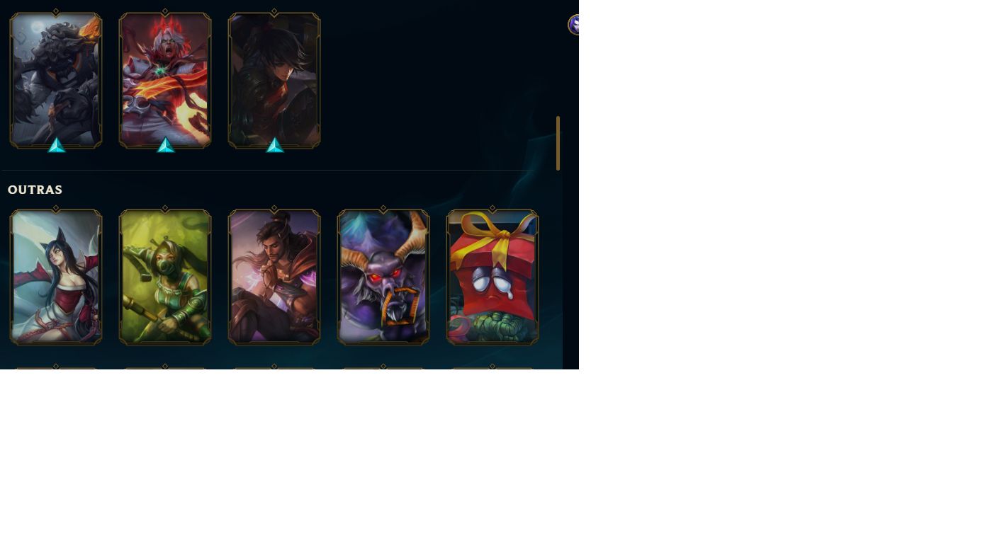 CONTA LOL MESTRE, GANHANDO 33 PDL, 83 CHAMPS, MAIORIA DAS SKINS SÃO DE JUNGLE.