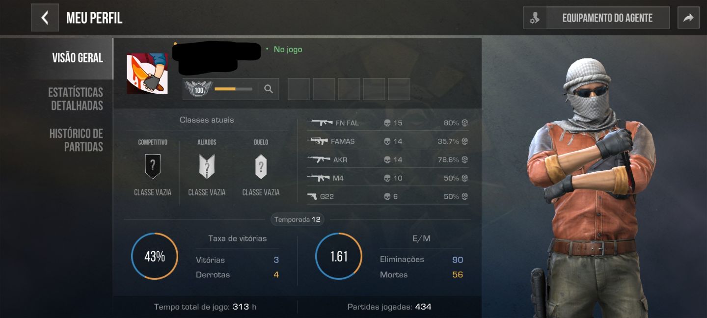 CONTA STANDOFF 2 À VENDA INVENTÁRIO RARO!