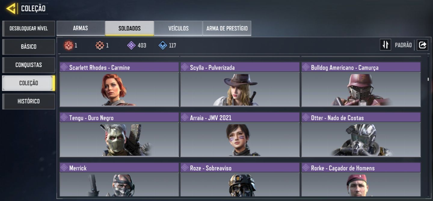 Conta CoD mobile mais rara do jogo e cheios de itens lendarios.