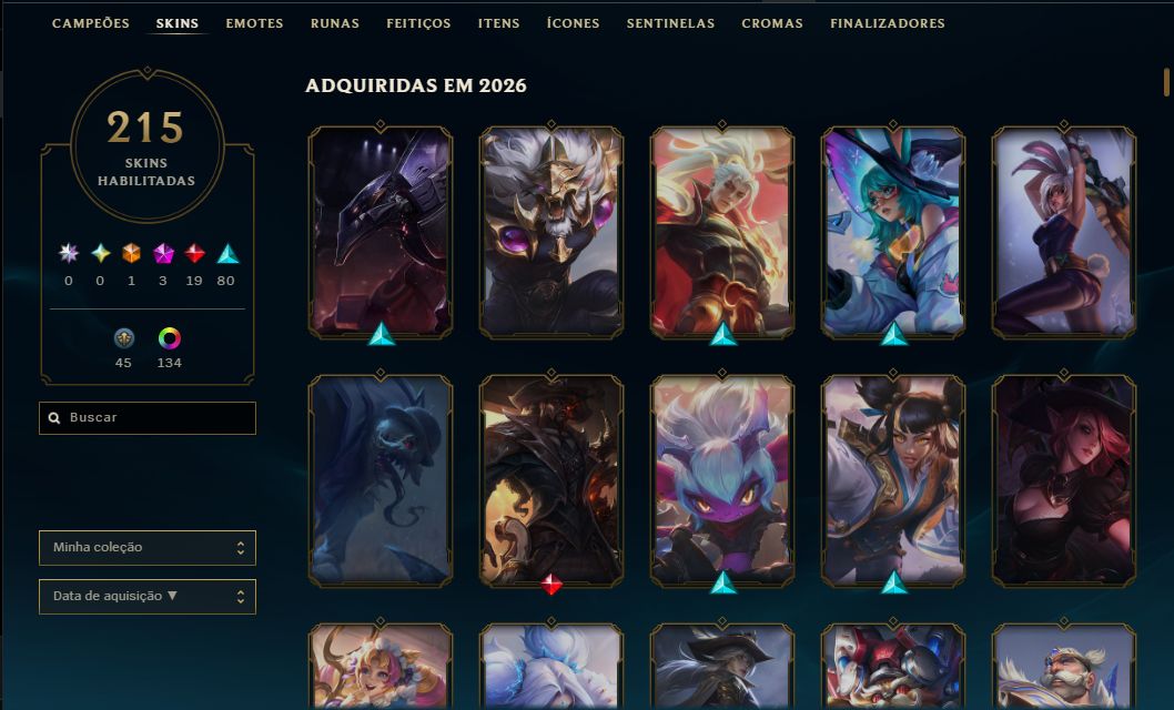 Conta lvl 596 Todos os boneco Acesso full 215 skins Diamond 3 Conta 2015