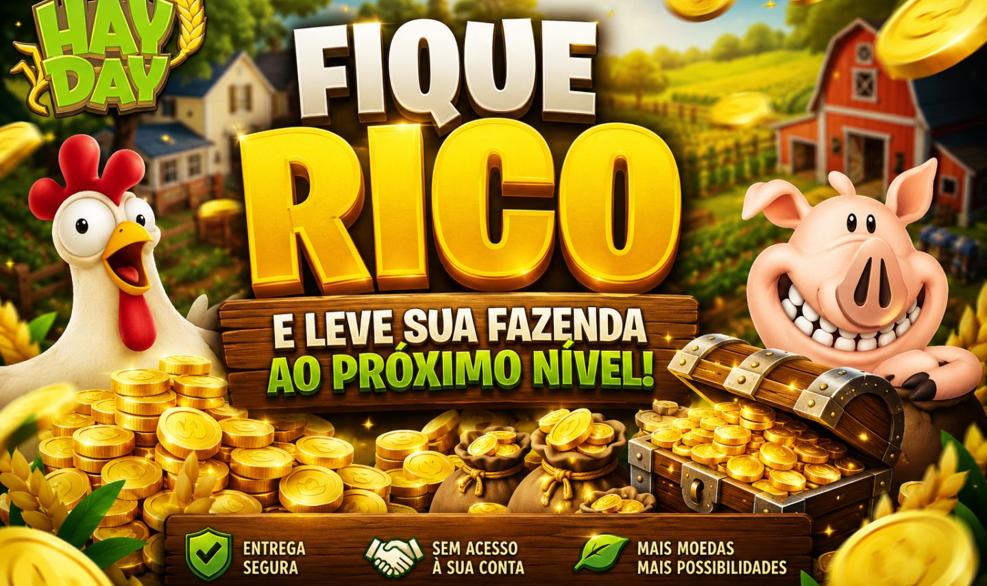 [ MELHOR PREÇO ] MOEDAS HAYDAY