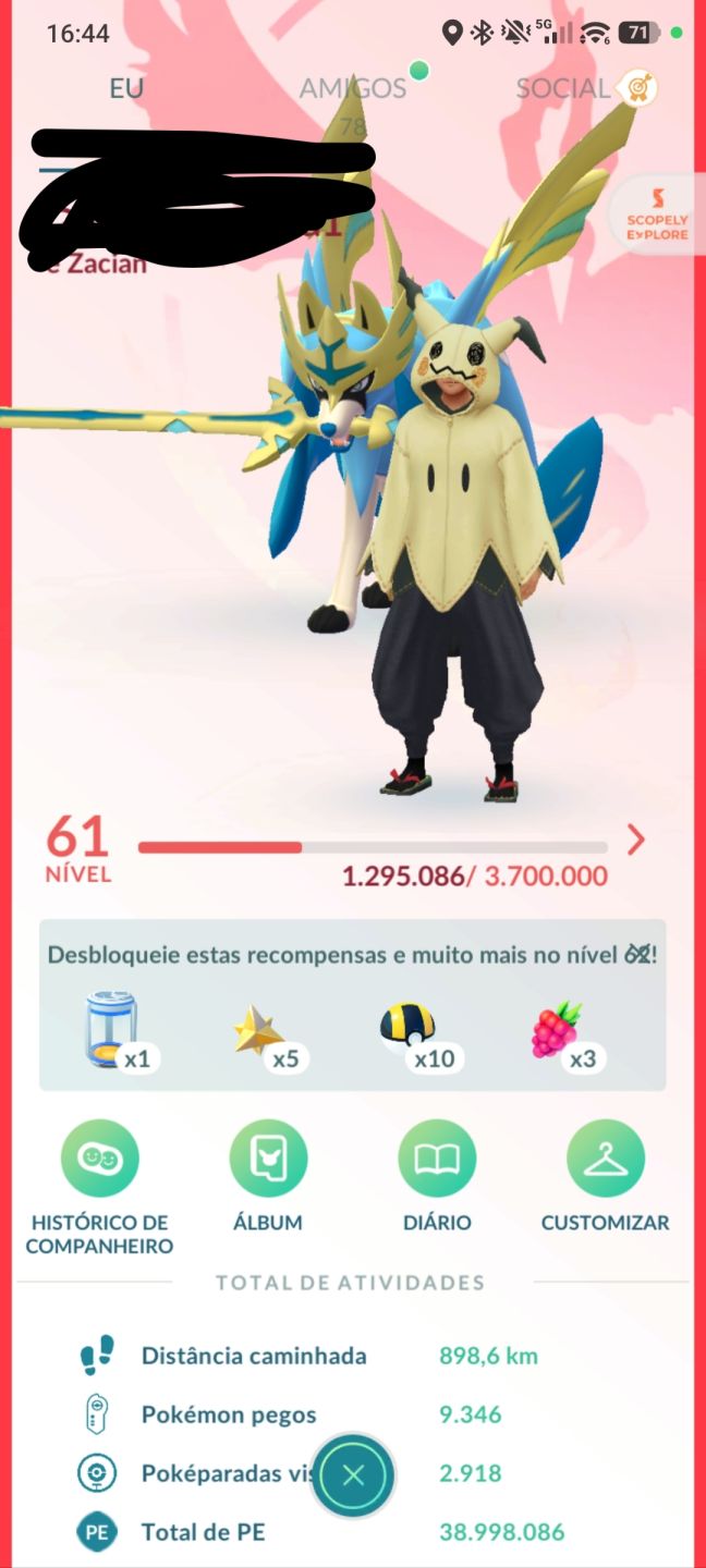 Conta Pokémon Go upada com Pokémons fortes.