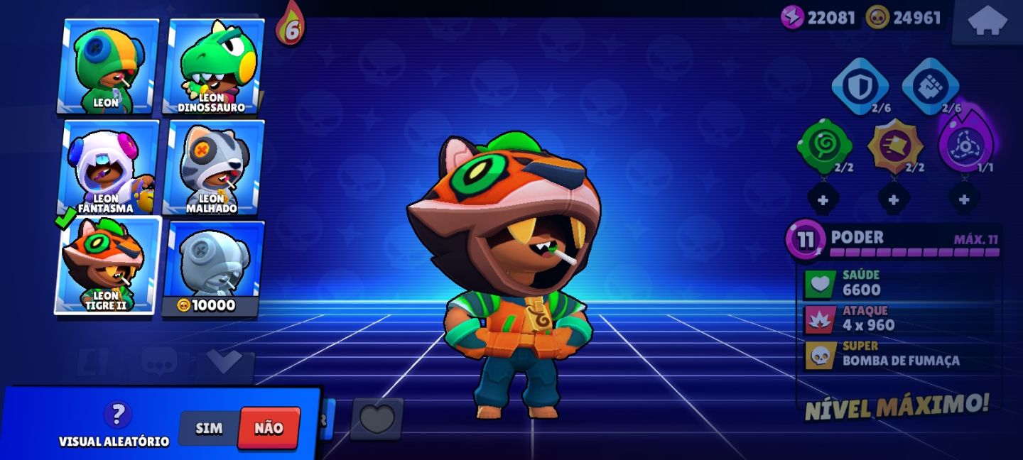 Conta brawl stars e clash royale com muitos personagens