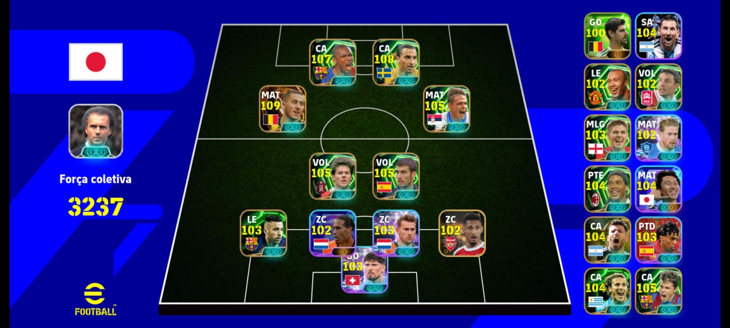 Conta de eFootball Mobile com Épicos e Big Time