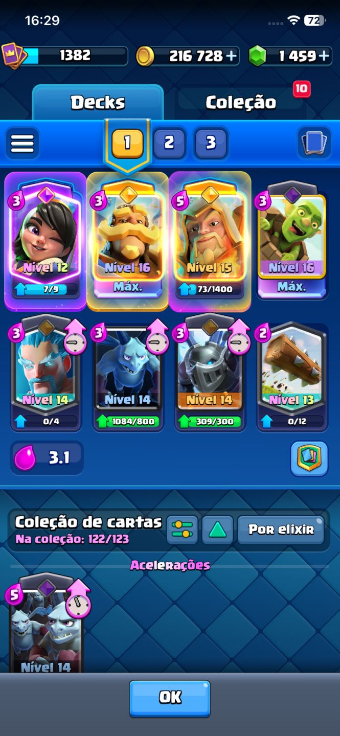 CONTA CLASH ROYALE | CARTAS NÍVEL 16/15 ABAIXO DO PREÇO