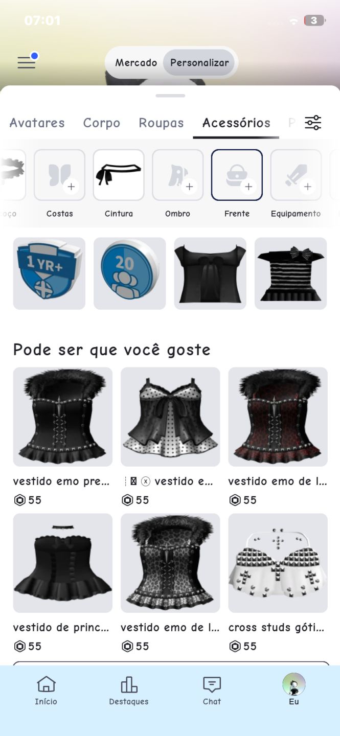 Conta roblox de 2023 feminina