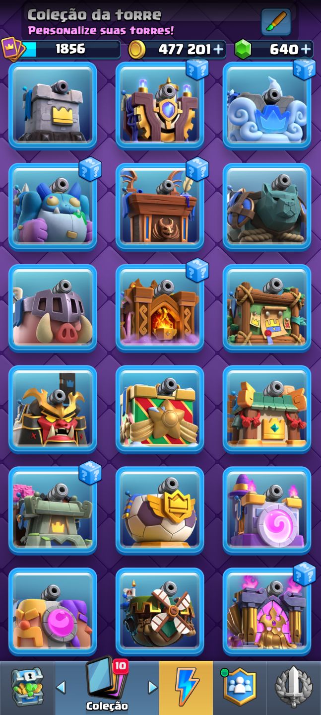 Acc Clash Royale bem upada