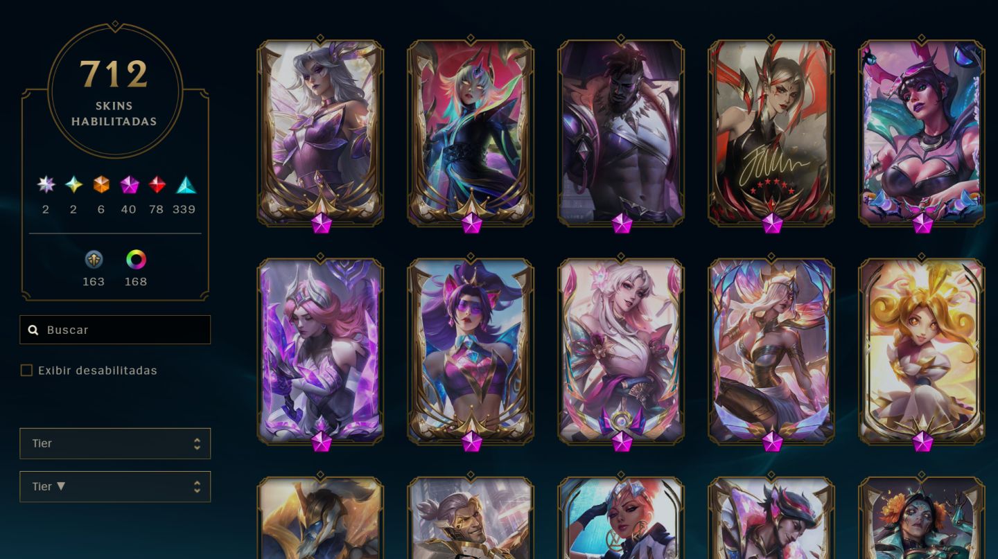 CONTA LOL | MUITAS SKINS + CAMPEÕES | PRONTA PARA JOGAR