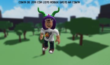 Conta com 2.070 robux gasto + 281 Rap