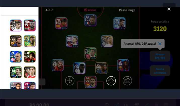 CONTA DE EFOOTBALL COM CRAQUES MUITOS ANTIGOS E RAROS | FORÇA COLETIVA(3120)