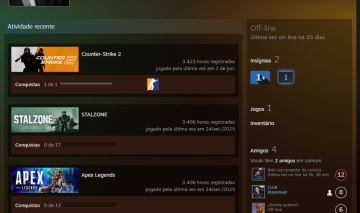 Conta CS Prime com horas, falta pouco pra liberar premier