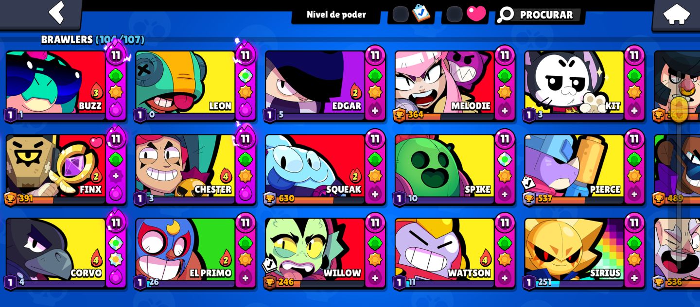 CONTA BRAWL STARS COM 40K DE TROFEÚS