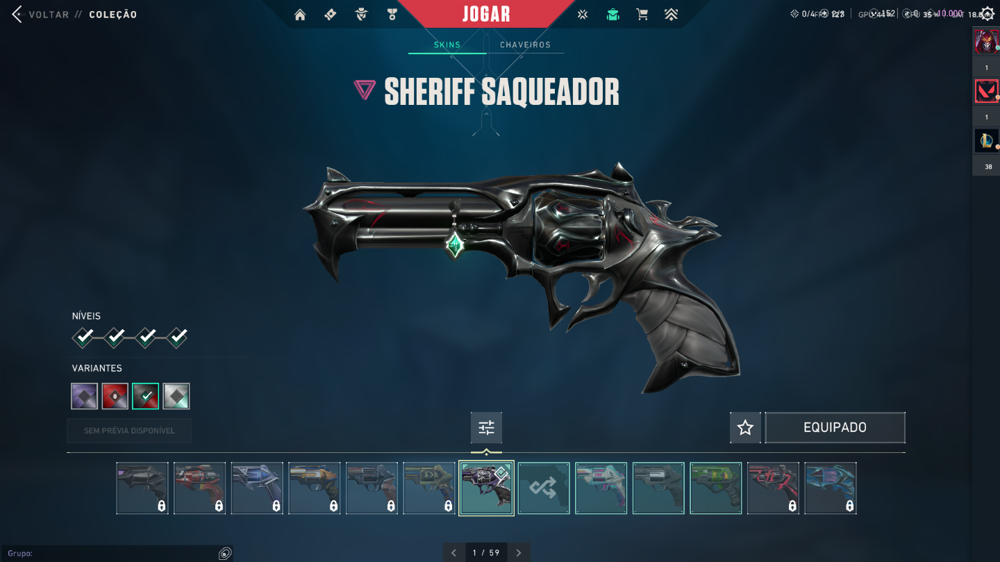 CONTA VALORANT ASCENDENTE 1 + SKINS - FULL ACESSO