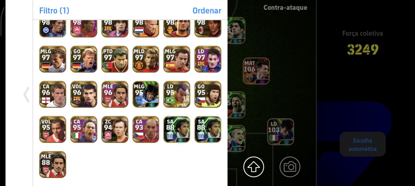 Conta mobile Efootball Pelé+ messi