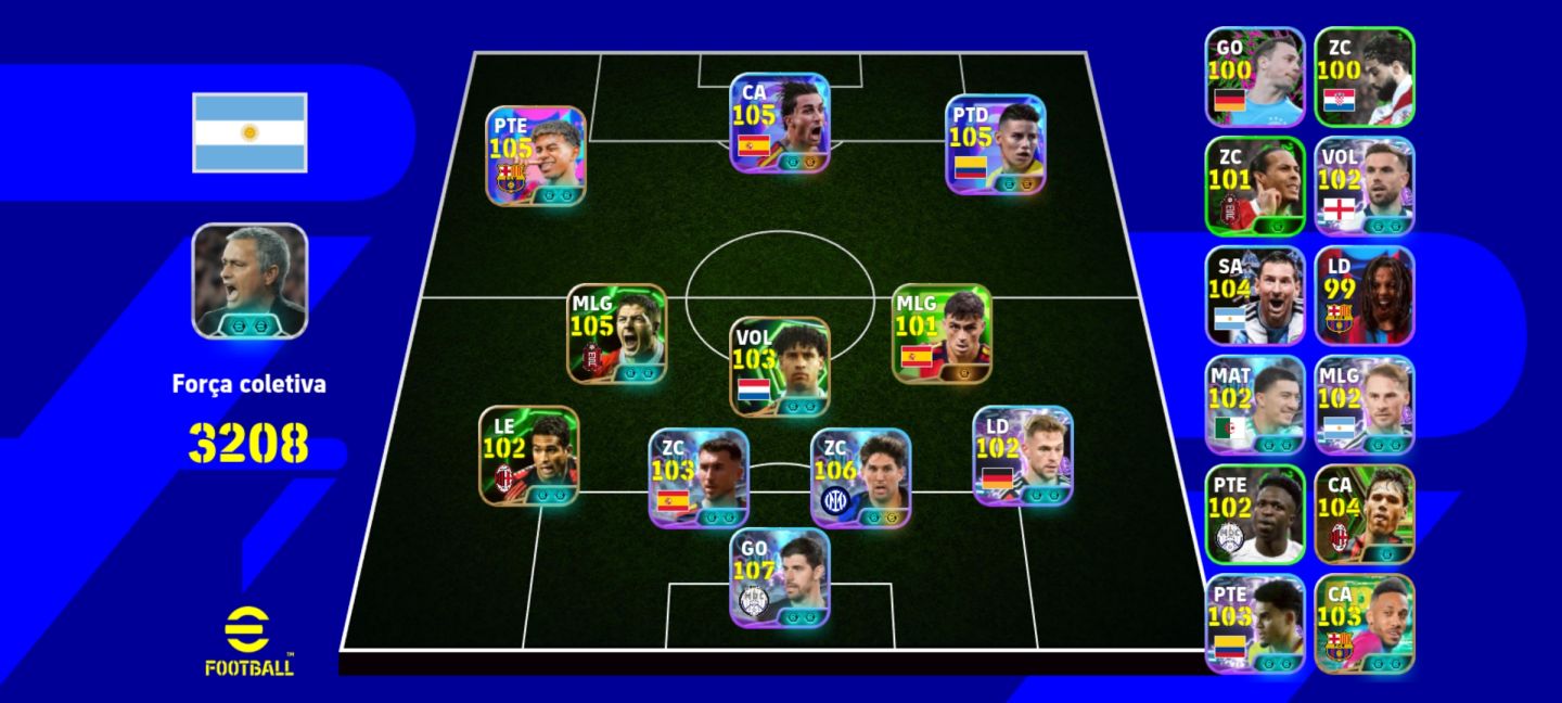 CONTA EFOOTBALL MOBILE TOP