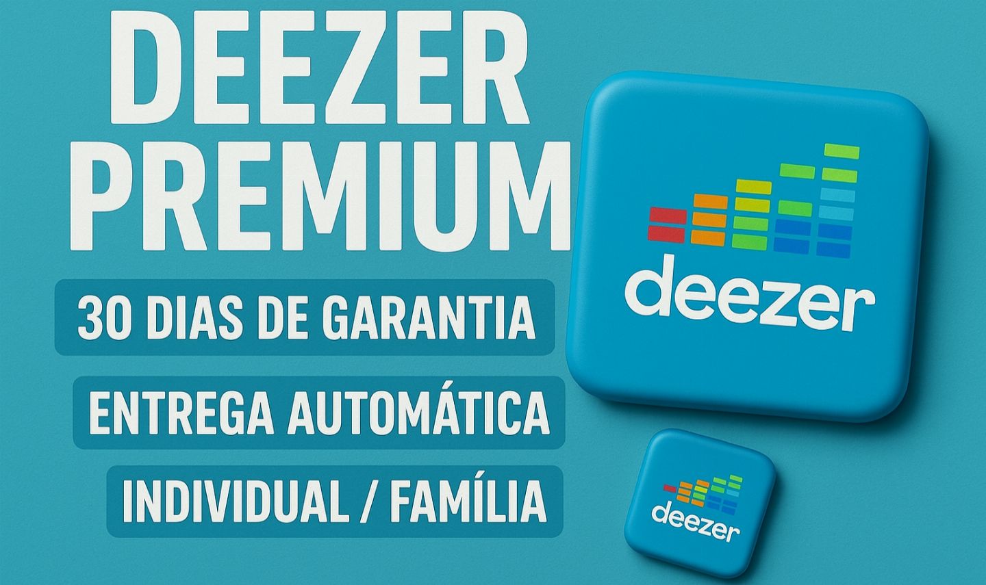 1 mês DEEZER PREMIUM NO SEU EMAIL +30 DIAS + Preço BAIXO ENTREGA AUTOMATICA