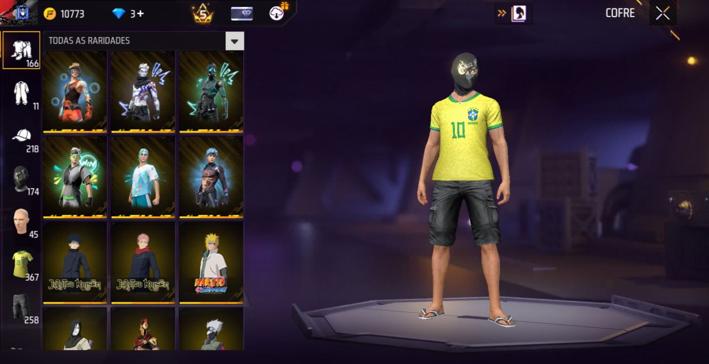 CONTA DE FREE FIRE LEVEL 62/ 7 ANOS