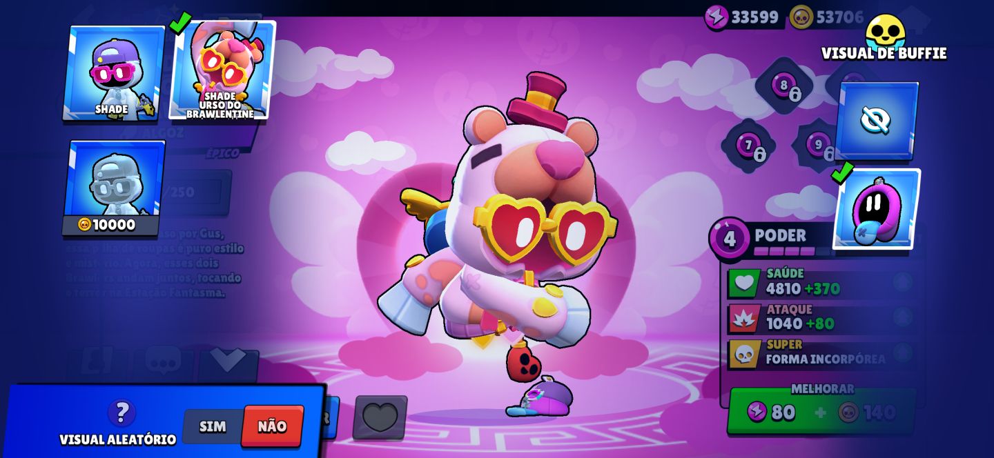 CONTA BRAWL STARS RARA! Colette Trixie, Vírus 8-Bit Original, Poco Starr e mais!