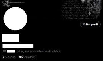 CONTA TWITTER 285+ SEGUIDORES (CONTA AQUECIDA) - (SEGUINDO 0 - POSTS 0)