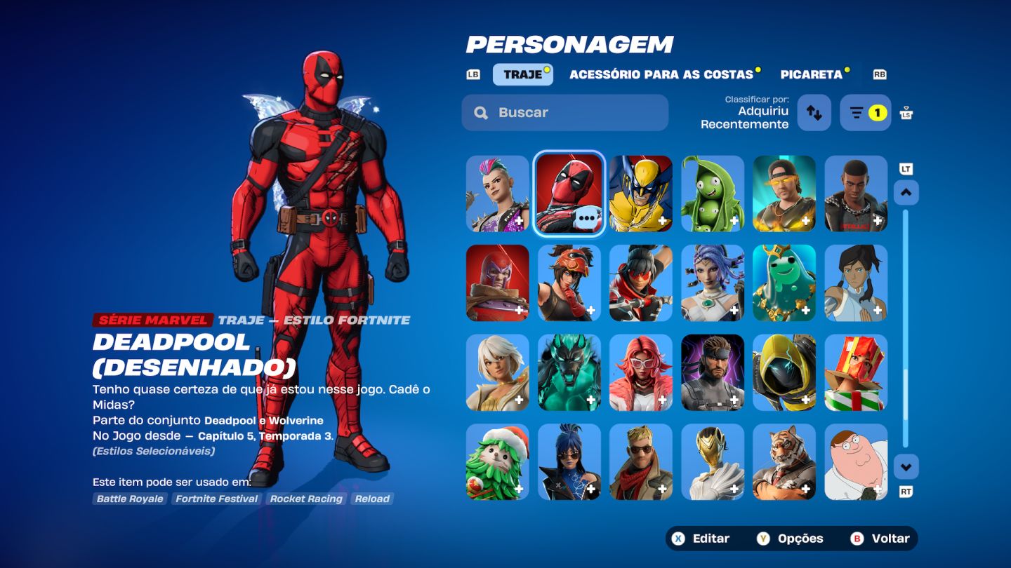C.fortnite passe atualizado e 1950v-bucks,várias skins e club fortnite assinado