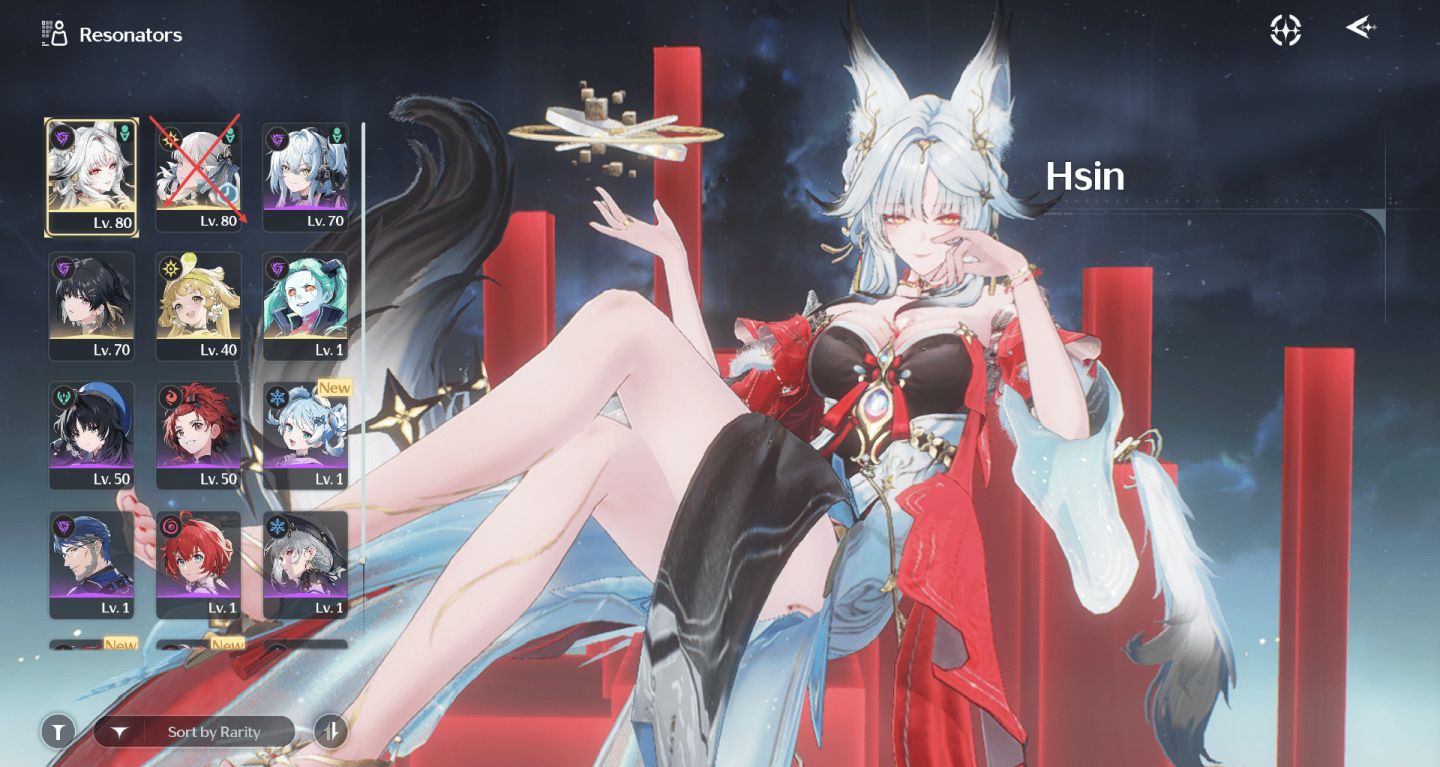 LV52 - Hsin S1R1 | Rebecca | 53K Astrite | 221 Corais | Pity 68
