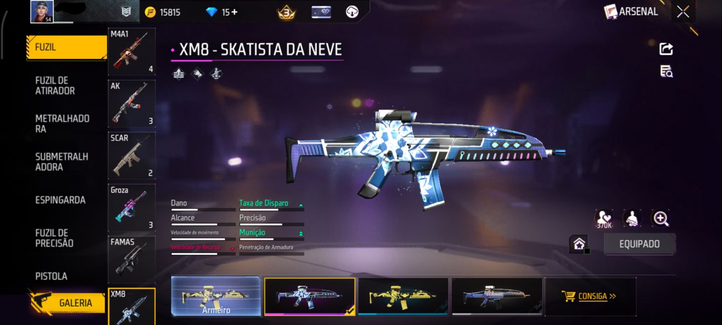 Conta de Free Fire 4 anos AP