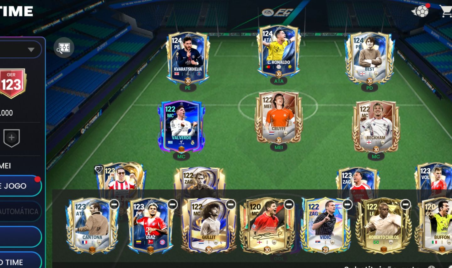 Conta FIFA mobile ger 123/126 conta gemada antiga
