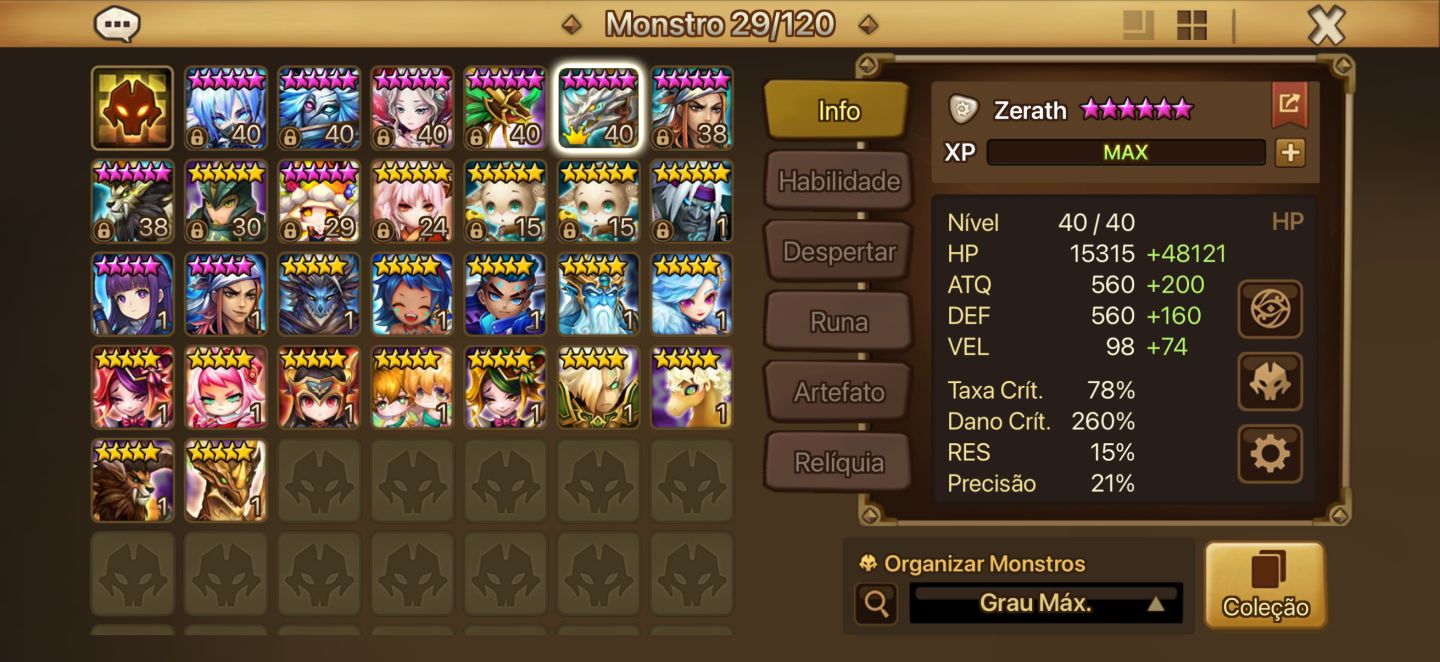 Conta com 3 ld Zerath, shan e hworang(versão de)