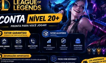 CONTAS LEAGUE OF LEGENDS NÍVEL 20+