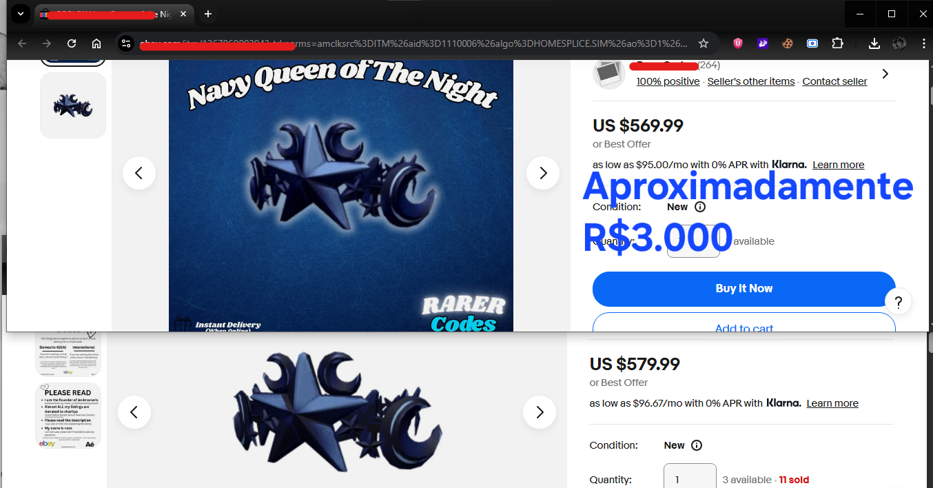 CONTA ROBLOX ANTIGA 2018 COM TOYCODE NAVY QUEEN OF THE NIGHT [UNVERIFIED]