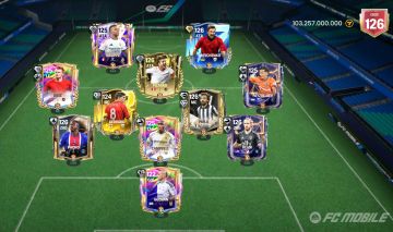 CONTA EA SPORTS FC MOBILE | GER 126 | VALOR DE 103,2 BI | ESQUEMA TÁTICO 3-5-2