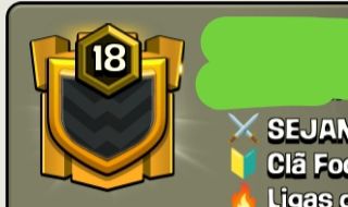 Clash of clans (Promoção) Clan level 18