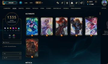 1335 SKINS | CONTA DE LEAGUE OF LEGENDS | 3200 RP | ENTREGA AUTOMÁTICA!