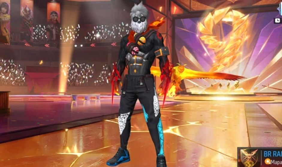 Conta de free fire roupa do mandela, com 2 ump att!! 451 peitoral, 283 calças!!