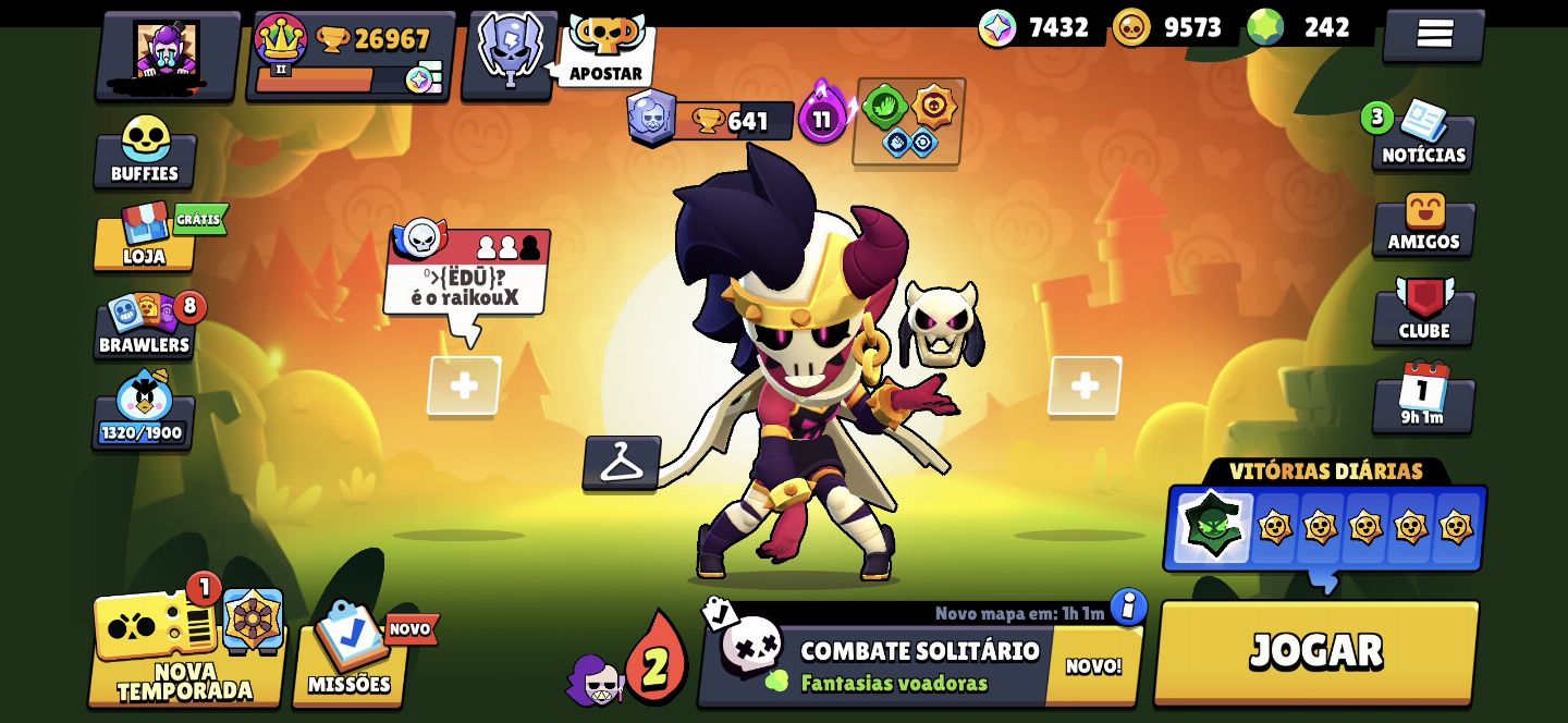 Duas contas Brawl Stars antigas e paradas