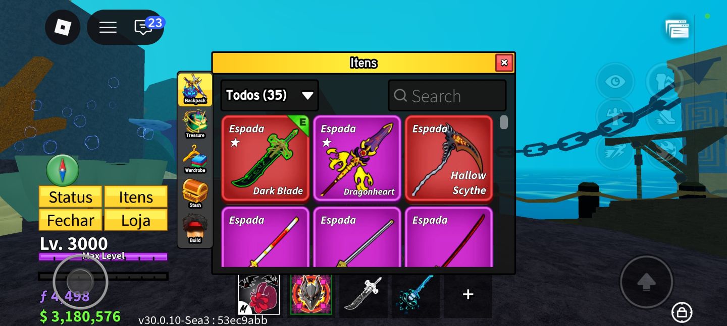 CONTA DE ROBLOX FOCADA EM VÁRIOS PRINCIPAL BLOX FRUITS!
