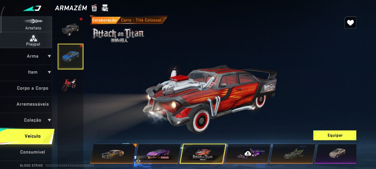 Conta blood strike:contém skins ultra rara