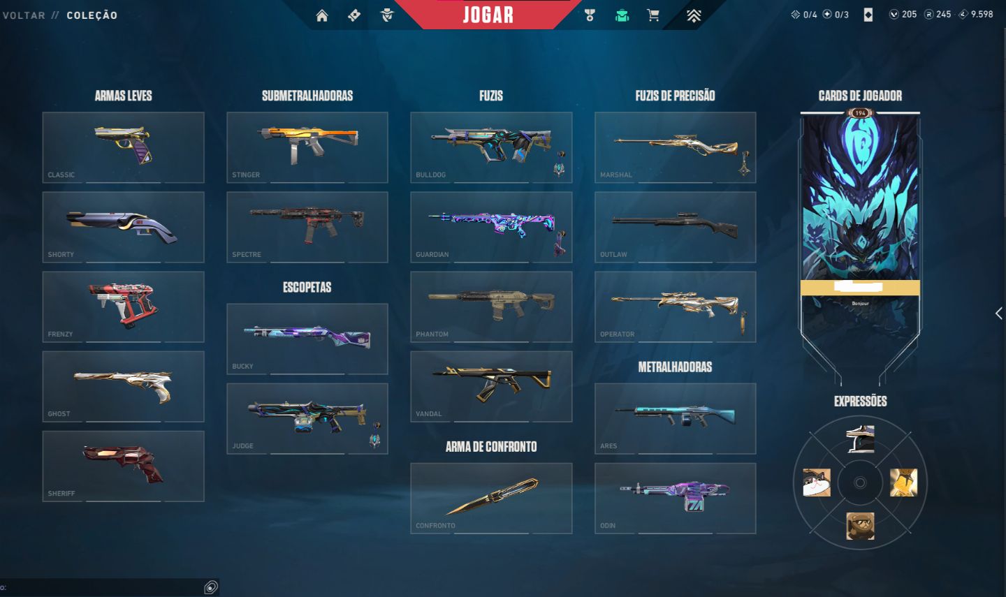 Conta Valorant com skins Ascendente 3