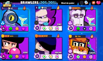 CONTA BRAWL STAR COM TODOS OS BRAWLER E 4 PASSES