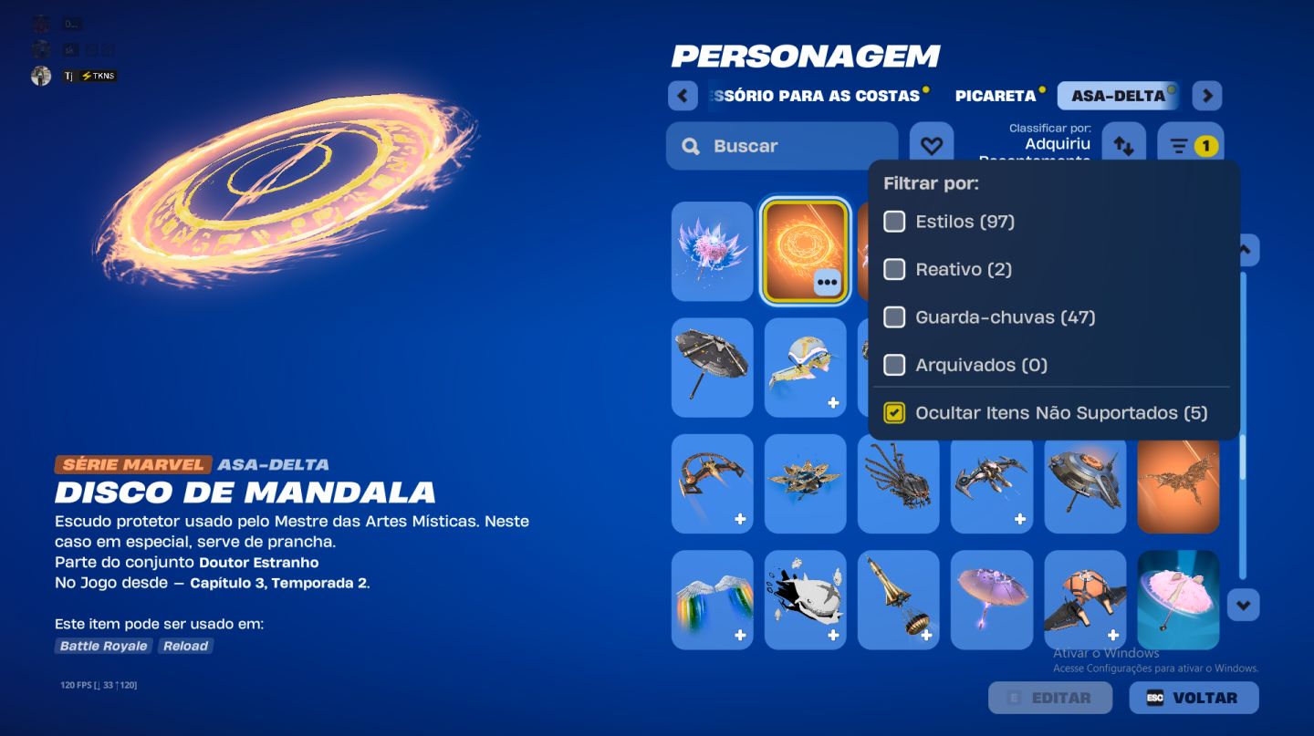Conta de fortnite com +de $5k earnings de ganhos no jogo e mais de 200k de pr