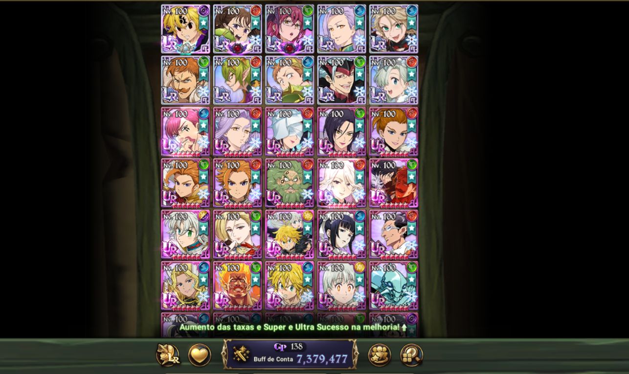 CONTA 7DS GRAND CROSS / 7kk CCBOX / TODOS VINCULOS DISPONIVEIS / NEGOCIÁVEL