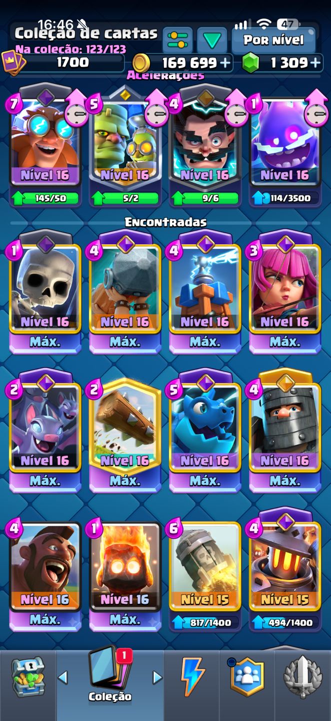 Conta Clash Royale 13.700 troféus