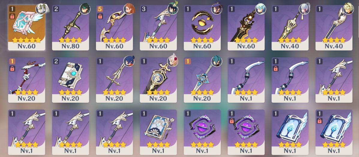 Xiao + nahida + ayaka + arataki itto + venti + qiqi + jean + mona