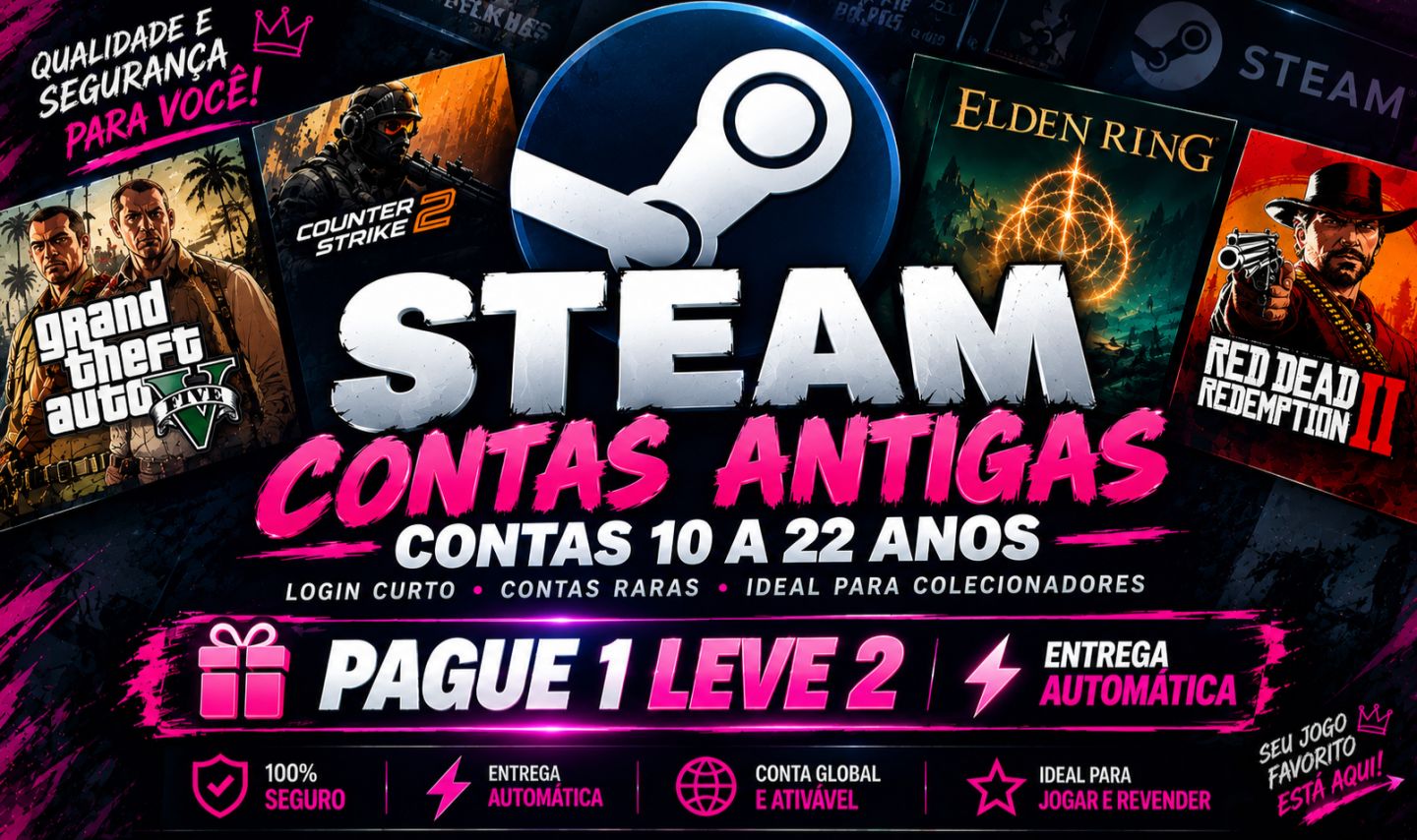 [GANHE BRINDE!] CONTA STEAM ANTIGA/OLD 10 A 23 ANOS [ENTREGA AUTOMATICA]