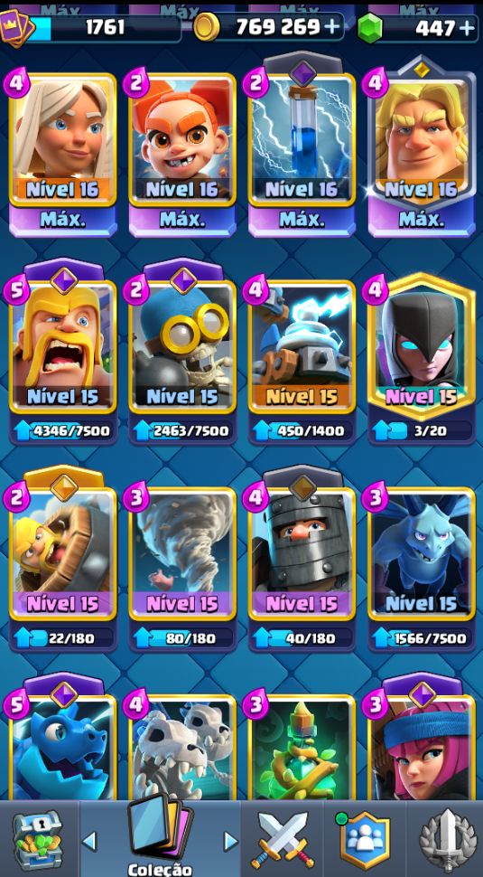 CONTA FULL MAX 12K TROFÉUS | MAIOR CAMPEÃO RANK 7313 | QUASE TUDO NV 15 ELITE